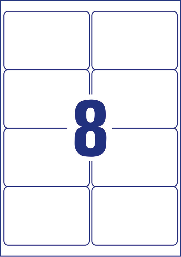 Etykiety kryjące wysyłkowe BlockOut, 99,1x67,7mm L7165B-100 AVERY ZWECKFORM