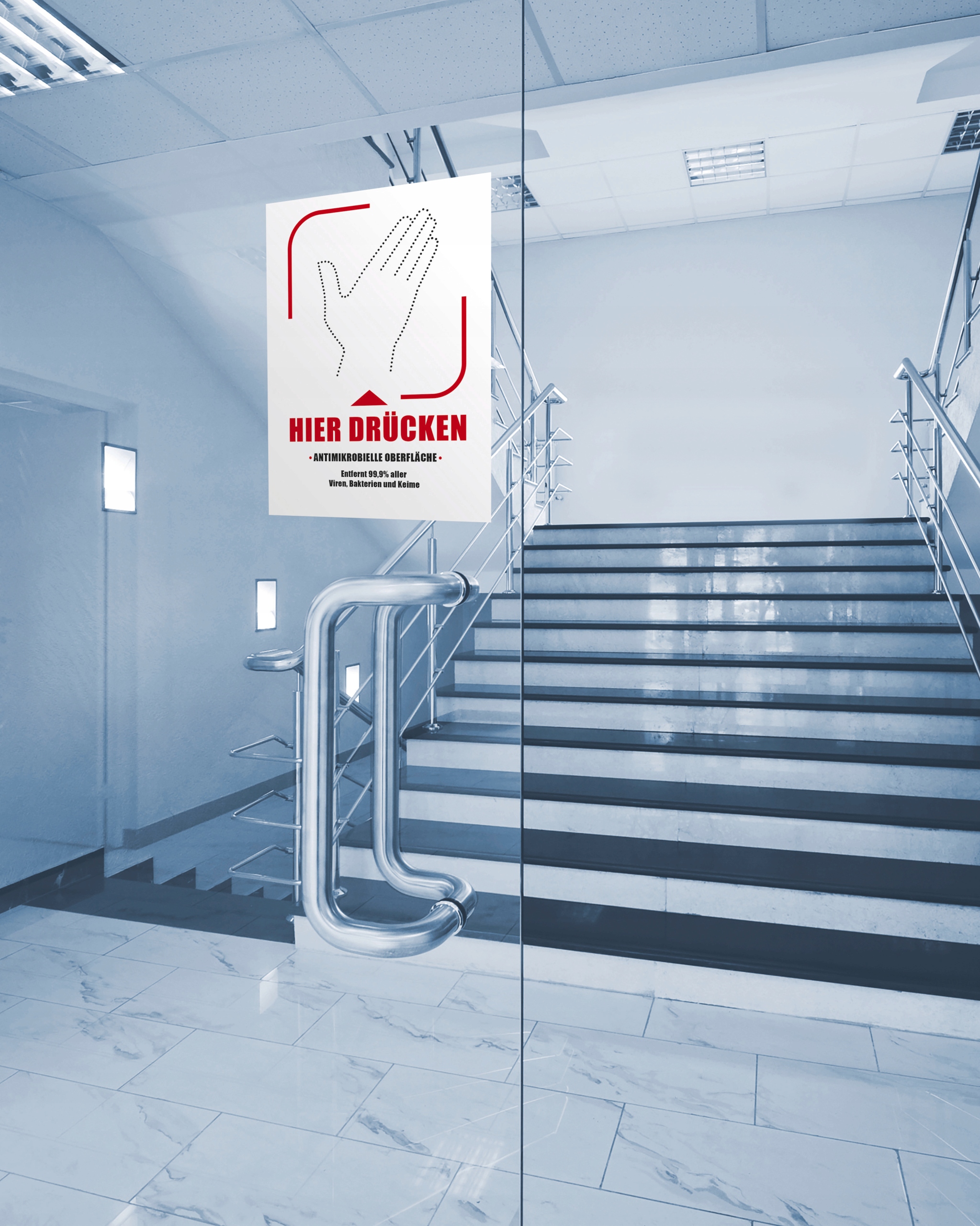 Folia samoprzylepna z powierzchnią antydrobnoustrojową, 105 x 148 mm, biała L8003-10