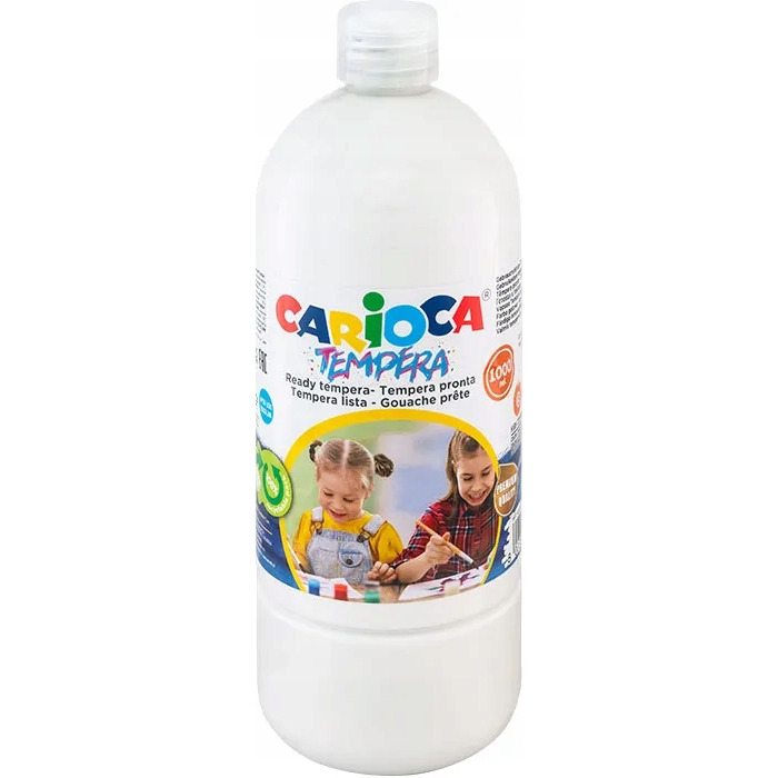 Farba CARIOCA TEMPERA 1000ml biała (KO03/01) 170-1440