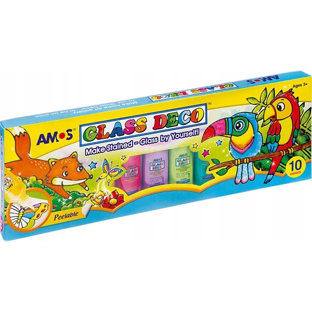 Farby witrażowe AMOS gd22p10 - 22 mlx10 kolorów 170-2221