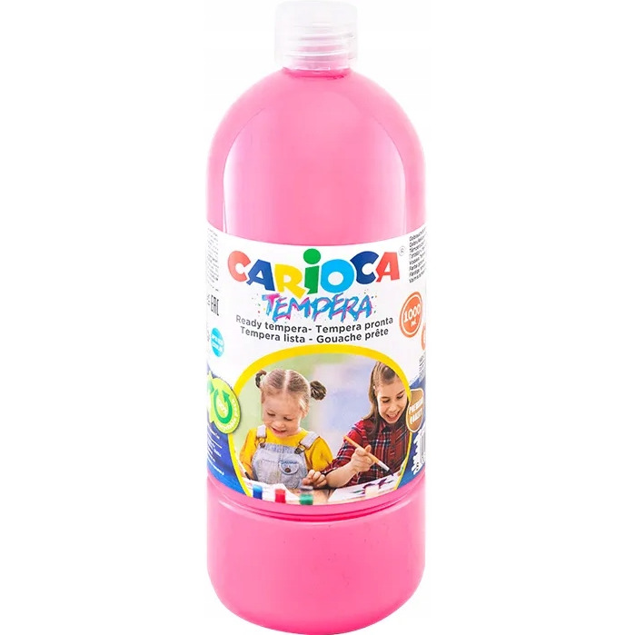 Farba TEMPERA różowa CARIOCA 1000ml 170-2303