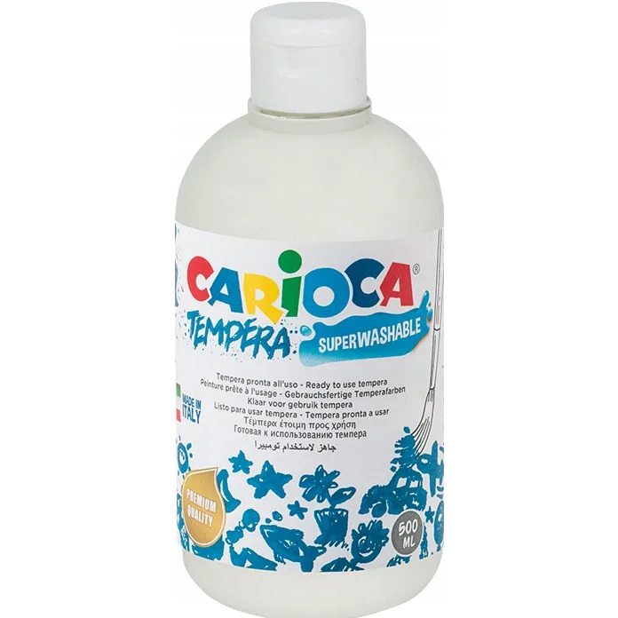 Farba TEMPERA biała CARIOCA 500ml 170-2353