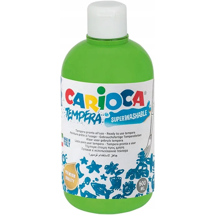 Farba TEMPERA jasnozielona CARIOCA 500ml 170-2364