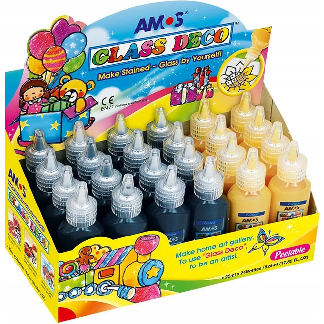 Farby witrażowe AMOS GD22D24BG - kontury