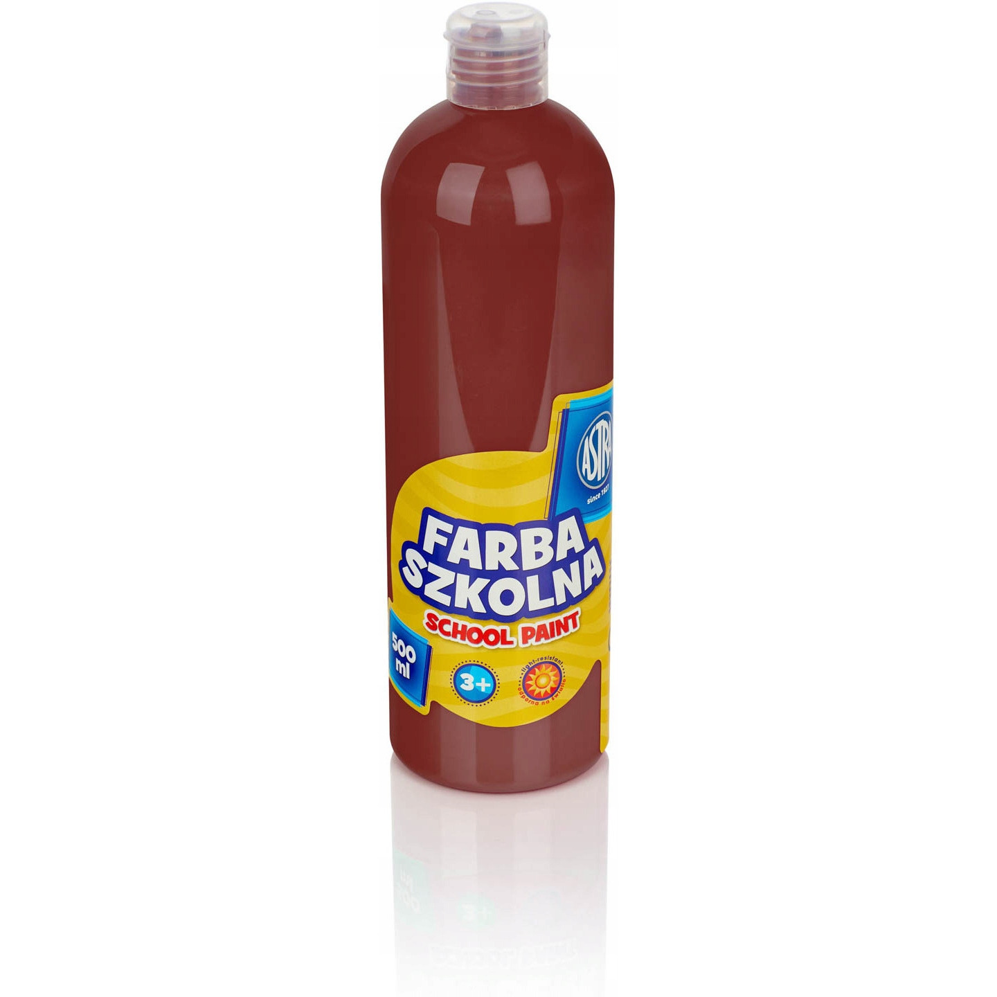 Farba szkolna Astra 500 ml - brązowa; 301109006  ASTRA