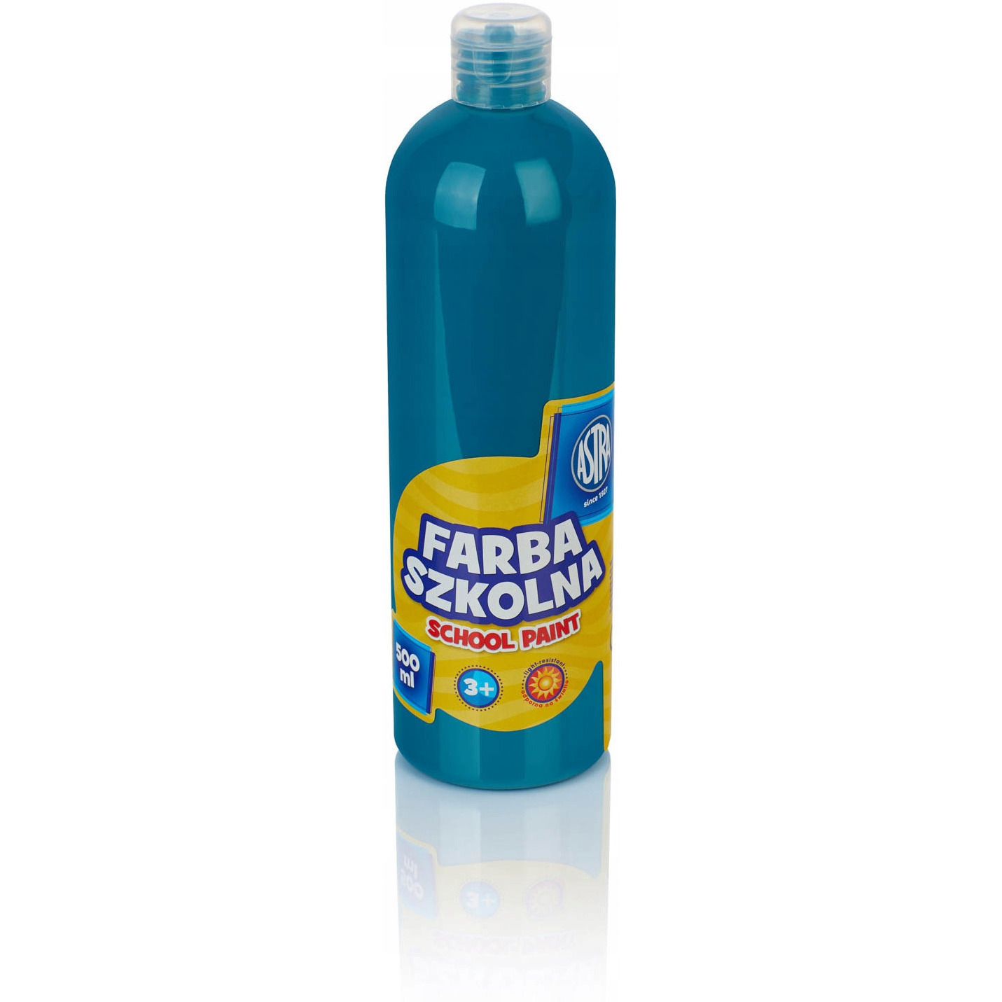 Farba szkolna Astra 500 ml - turkusowa; 301112011  ASTRA