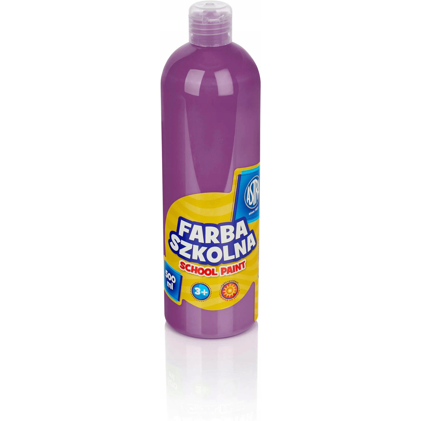 Farba szkolna Astra 500 ml - śliwkowa; 301112012  ASTRA