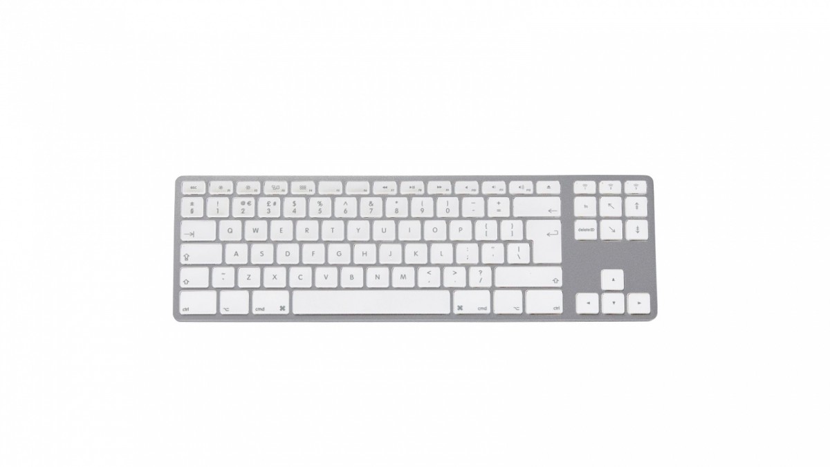 Klawiatura aluminiowa Mac Tenkeyless Bluetooth Srebrna