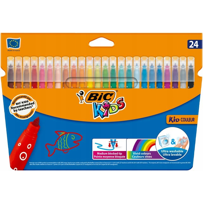 Flamastry BIC Kid Couleur 18+6 kolorów 841803