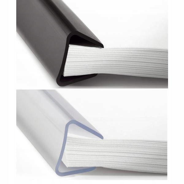 Grzbiety zaciskowe DURABLE A4/100 2912/19 przezroczyste 25szt 2912-19