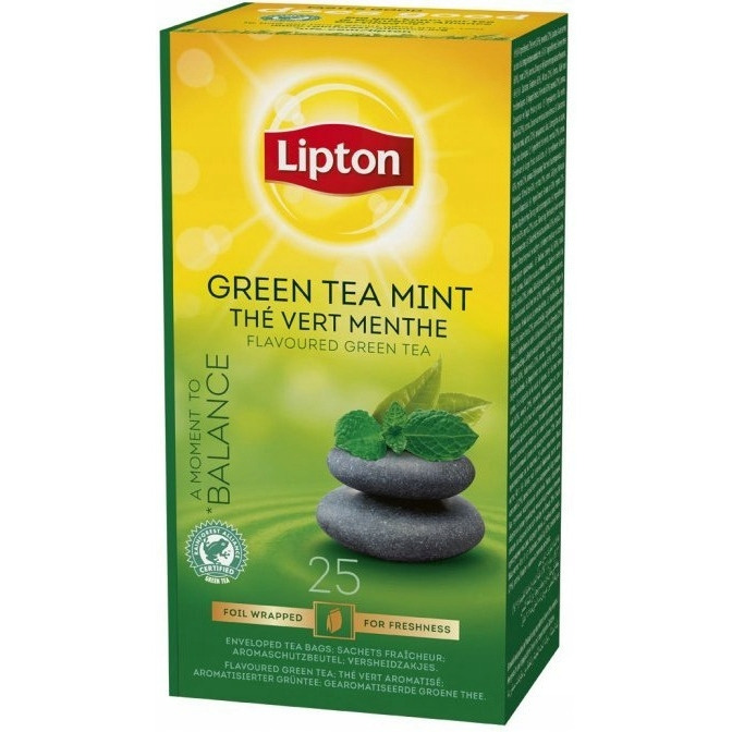 Herbata LIPTON Green Tea Mint (25 saszetek)