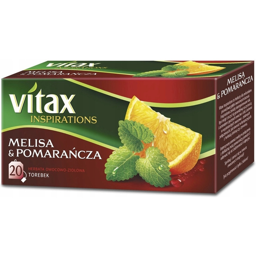 Herbata VITAX INSPIRATIONS Melisa&pomarańcza (20 saszetek) 40g