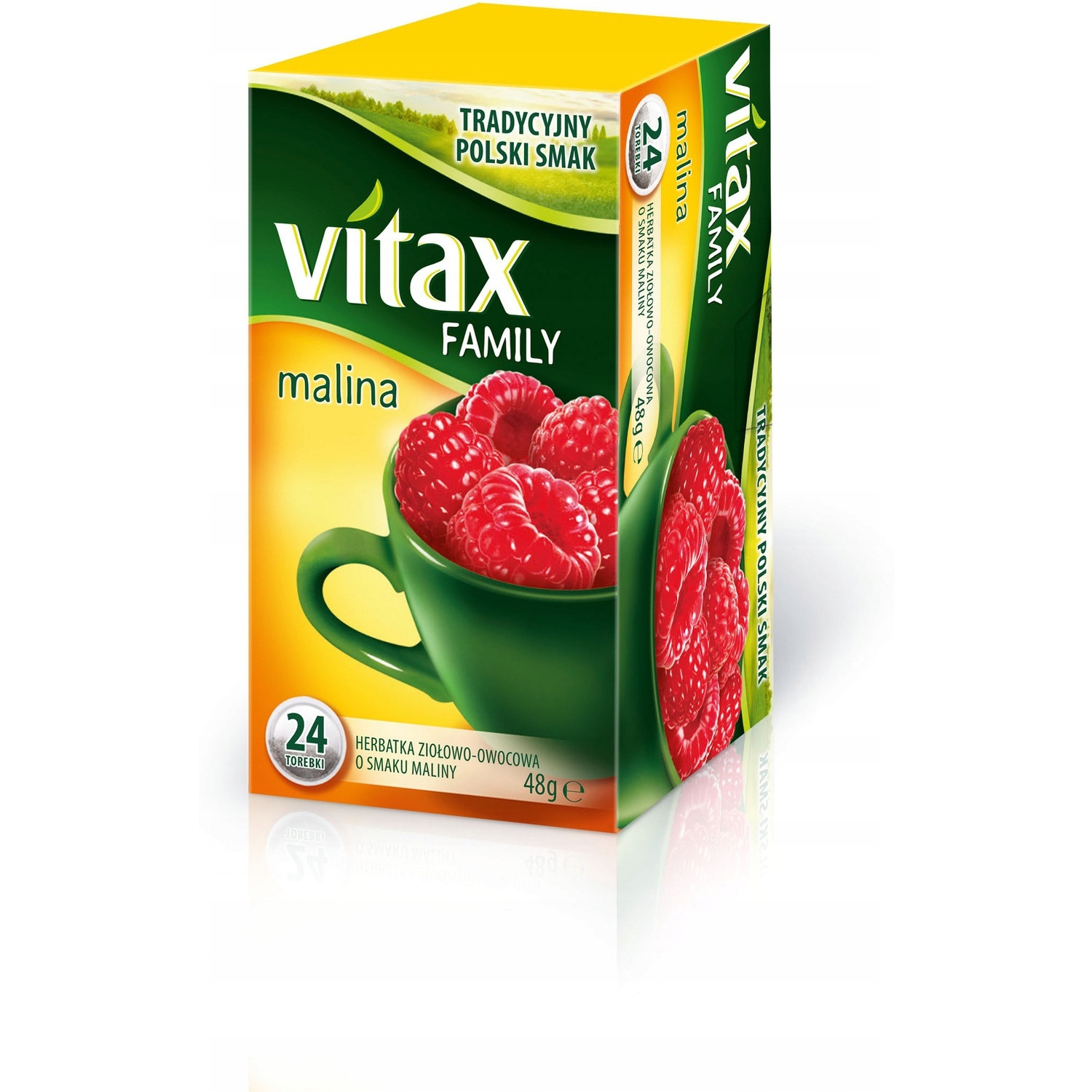 Herbata VITAX FAMILY MALINA (24 saszetek)