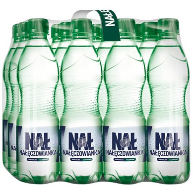 Woda NAŁĘCZOWIANKA gazowana 0.5L butelka PET