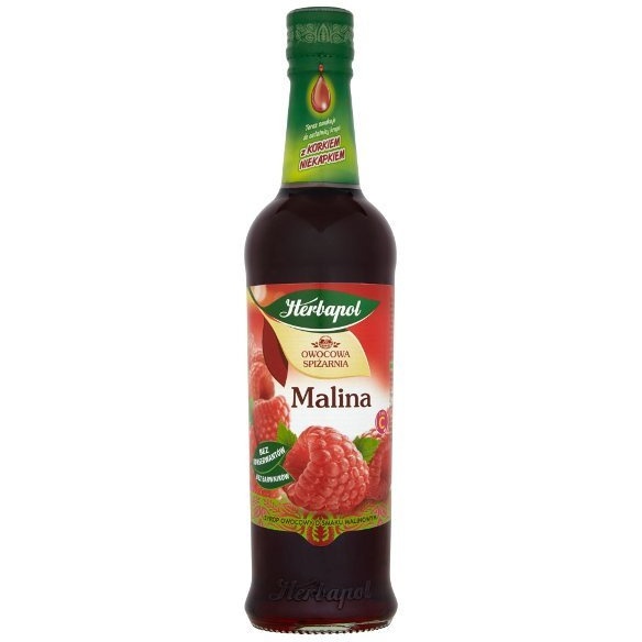 Syrop HERBAPOL Owocowa Spiżarnia, 420 ml, malinowy
