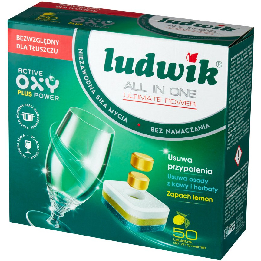 Tabletki do zmywarki LEMON ALL IN ONE LUDWIK (50tabletek)