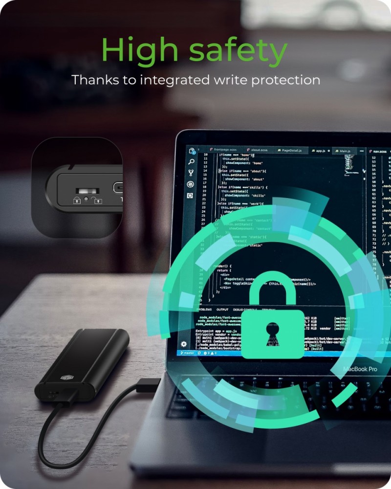 Obudowa dysku SSD IB-1807MT-C31 M.2 NVMe, USB 3.2(Gen2) Type-C, Aluminium