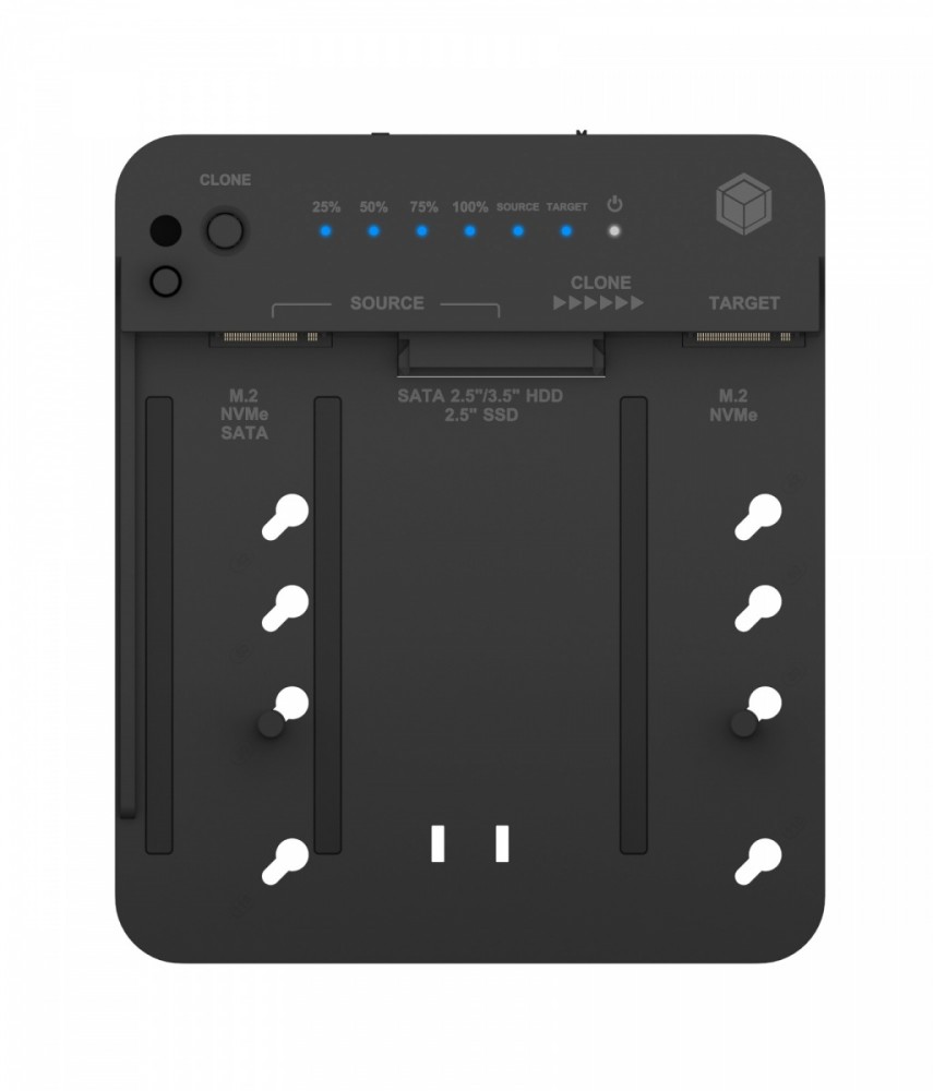 Stacja klonująca i dokująca IB-2913MCL-C31  dla M.2 NVMe SSD i HDD