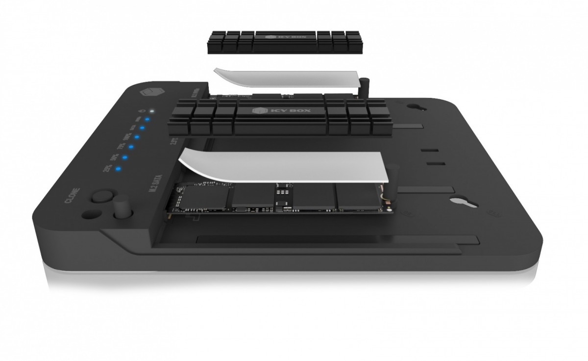 Stacja dokująca/klonująca IB-2915MSCL-C31 M.2  dla M.2 0NVMe i SATA 2,5/3,5 SSD/HDD