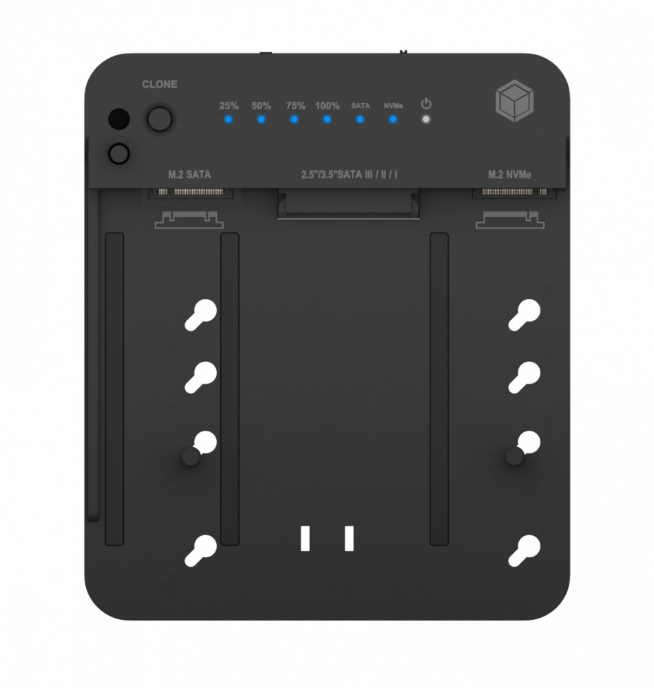Stacja dokująca/klonująca IB-2915MSCL-C31 M.2  dla M.2 0NVMe i SATA 2,5/3,5 SSD/HDD