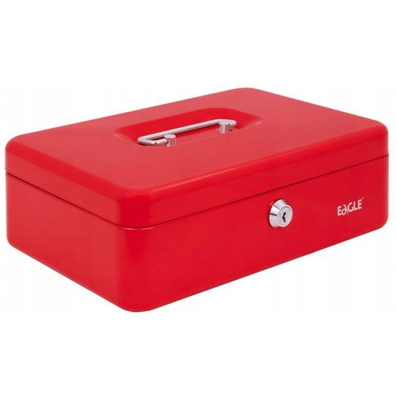 Kasetka na pieniądze EAGLE 8878 M czerwona 82x192x262