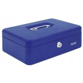 Kasetka na pieniądze EAGLE 8878 M niebieska 82x192x262