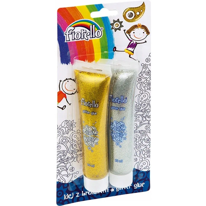 Klej brokatowy FIORELLO GR-BK75 2 kolory x75ml 170-2263