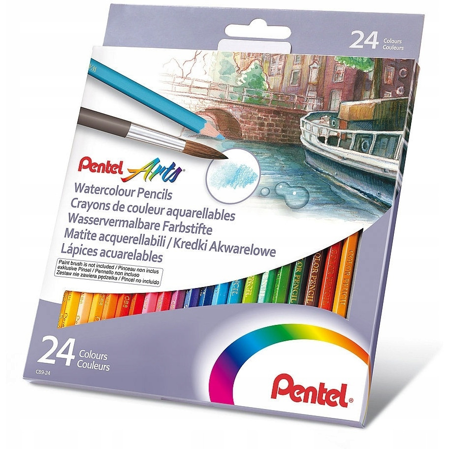 Kredki akwarelowe PENTEL 24 kolory CB9-24 CB9-24