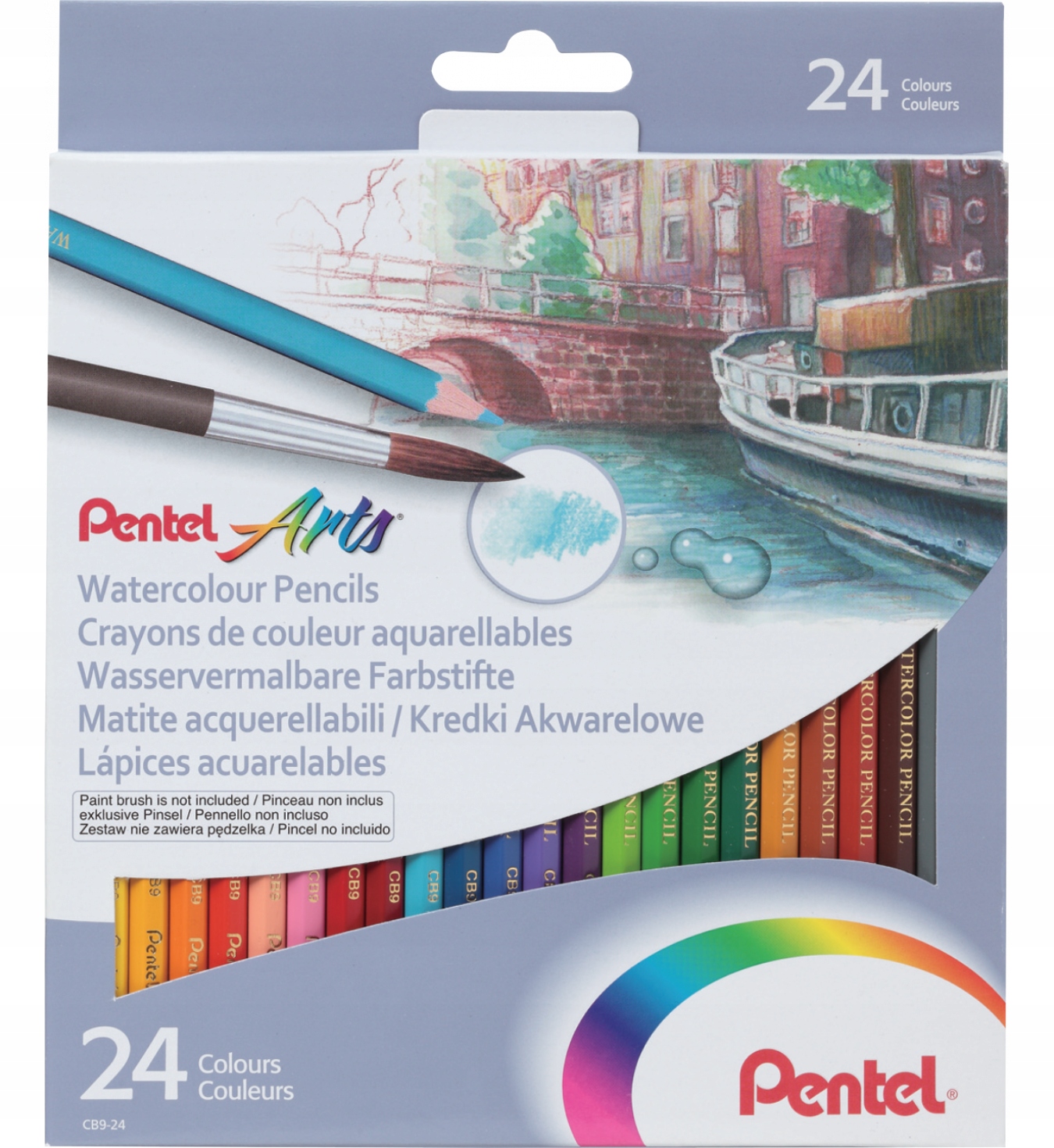 Kredki akwarelowe PENTEL 24 kolory CB9-24 CB9-24