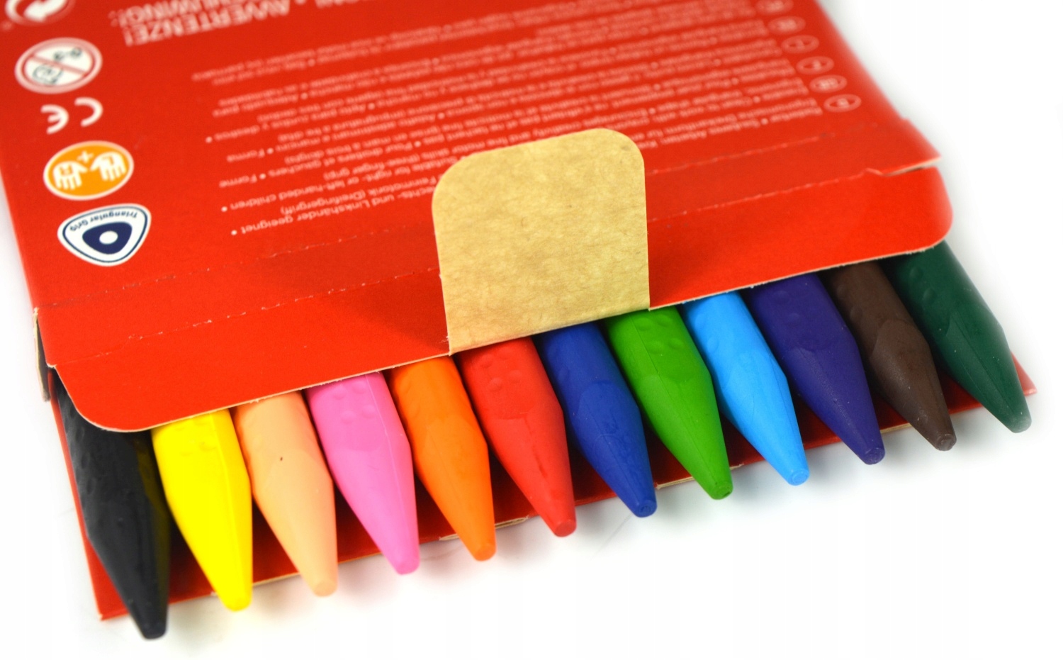 Kredki GRIP trójkątne 12 kolorów FABER-CASTELL