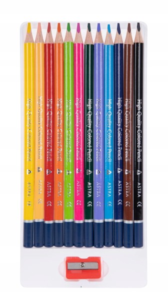 Kredki ołówkowe trójkątne 12 kolorów 312110002 ASTRA