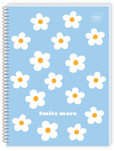 Kołonotatnik A5 80k kratka miękka oprawa INTERDRUK