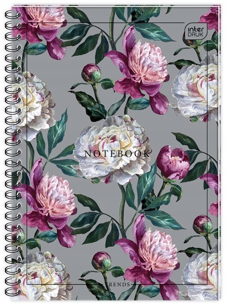 Kołobrulion A5 80k kratka z kolorowym marginesem INTERDRUK