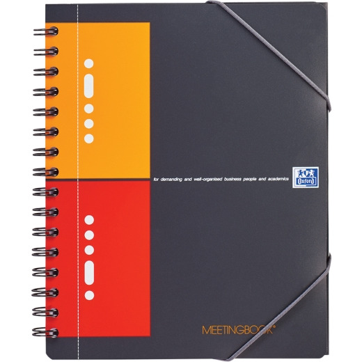Kołonotatnik A5+ 80K kratka PP OXFORD Meetingbook International 100102104