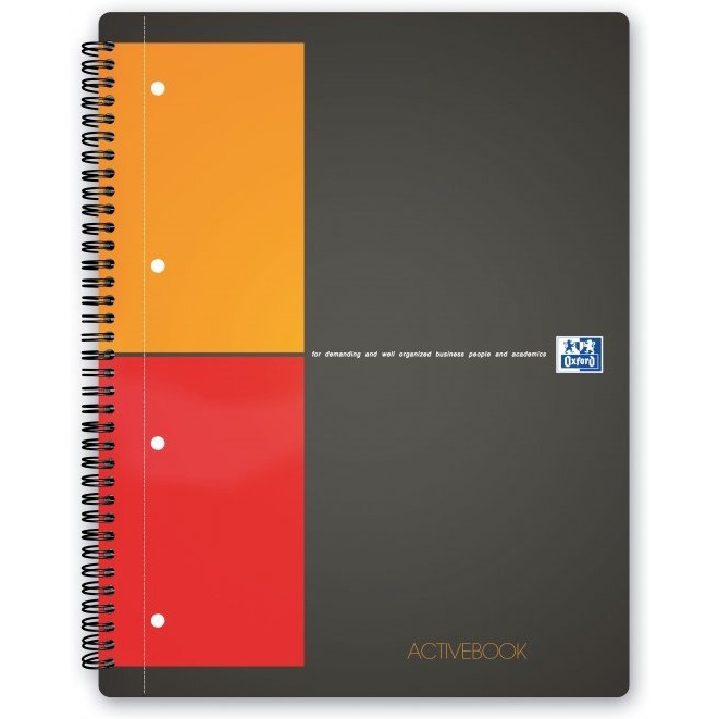 Kołonotatnik A4 80K krata PP OXFORD Activebook International 100104329