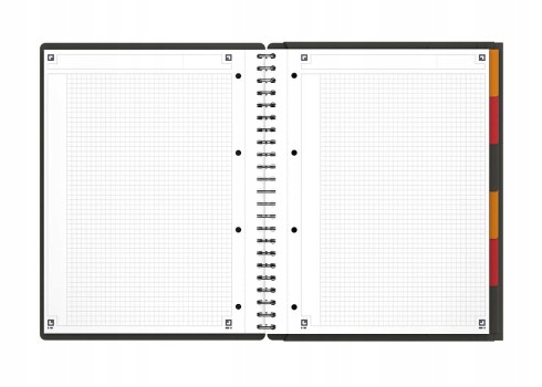 Kołonotatnik A4 80K krata PP OXFORD Organiserbook International 100102777