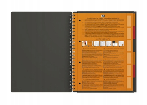 Kołonotatnik A4 80K krata PP OXFORD Organiserbook International 100102777