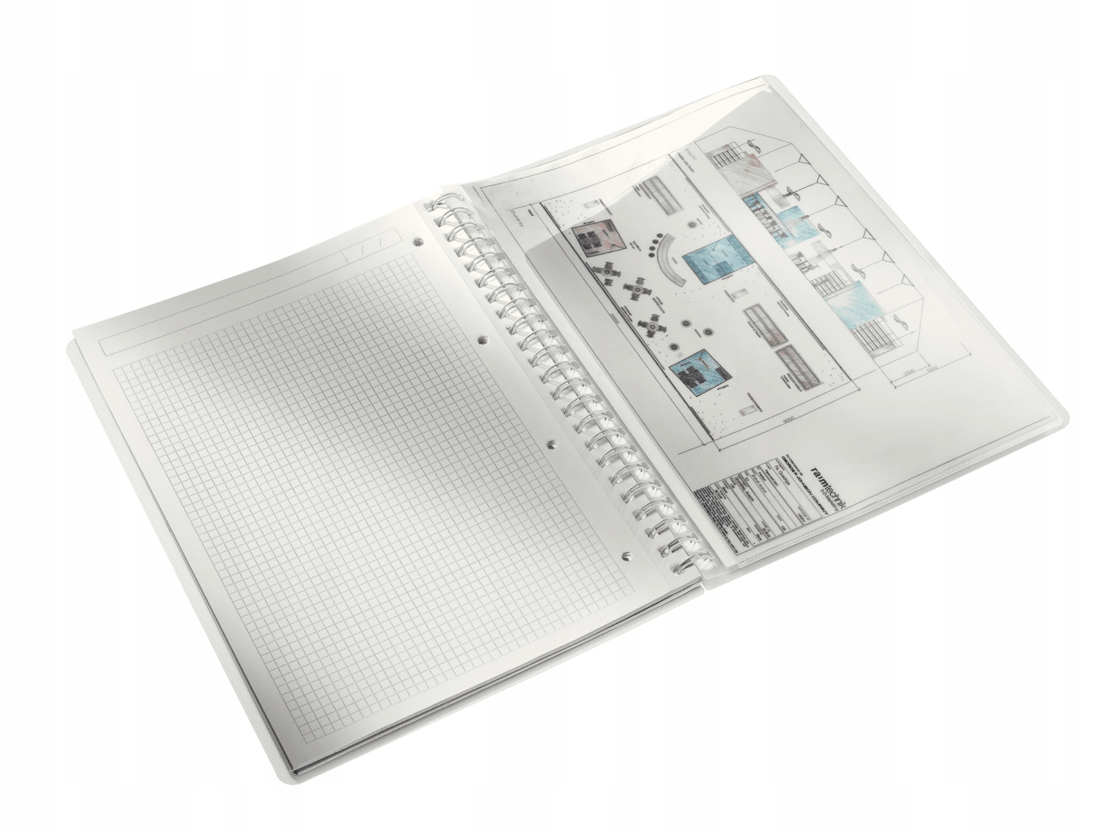 Kołonotatnik LEITZ WOW A4 80k PP kratka różowy 46380036