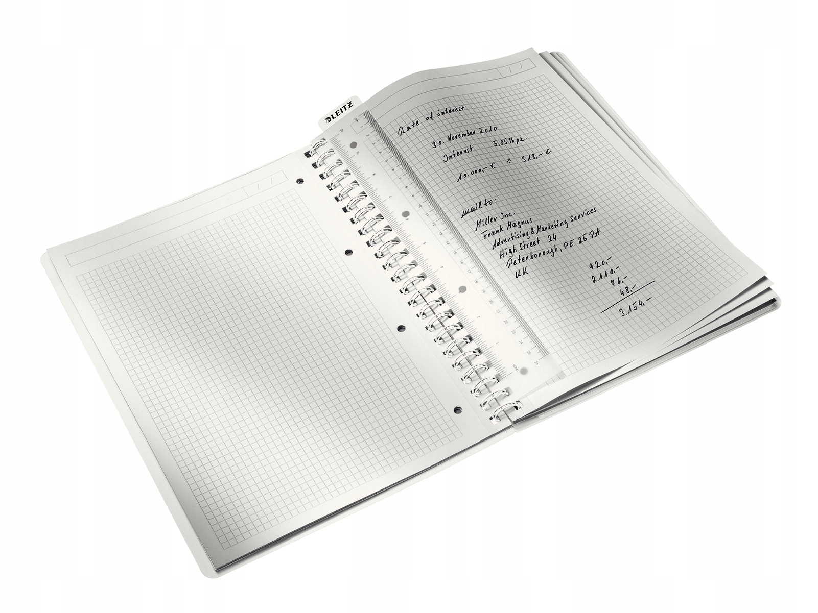 Kołonotatnik LEITZ WOW A4 80k PP kratka różowy 46380036