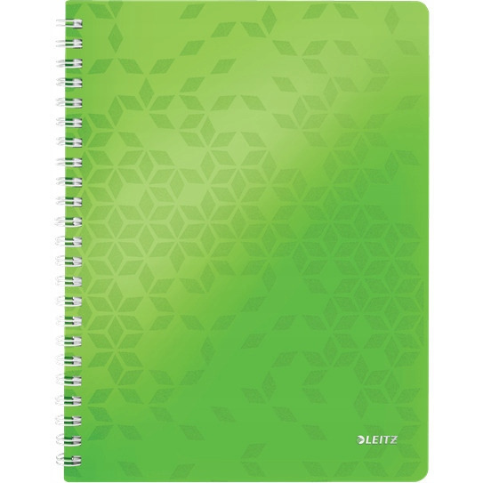 Kołonotatnik LEITZ WOW A4 80k PP kratka zielony 46380064