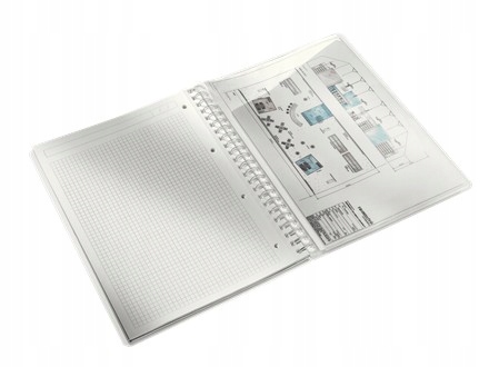 Kołonotatnik LEITZ WOW A4 80k PP kratka zielony 46380064