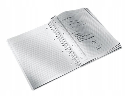 Kołonotatnik LEITZ WOW A4 80k PP kratka zielony 46380064