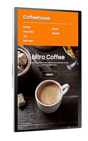 Monitor profesjonalny  SMART Signage KIOSK KM24A 24 cale Matowy, Dotykowa 16h/7 250(cd/m2) 1920 x 1080(FHD) S6 Player  3 lata d2d (LH24KMATBGCXEN)