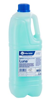 Mydło w płynie MERIDA LUNA seledynowe, butelka 2,2 kg, zapach naomi
