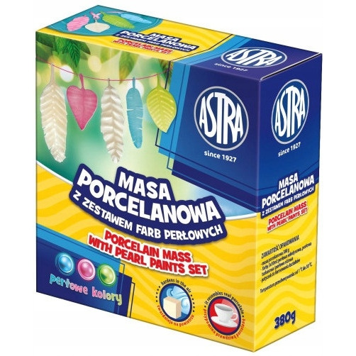 Masa porcelanowa + 3 kolory farb perłowych 336118018 ASTRA