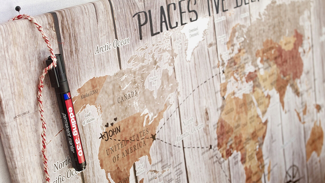 Foliopis 330-3 niebieski EDDING końcowka ścięta