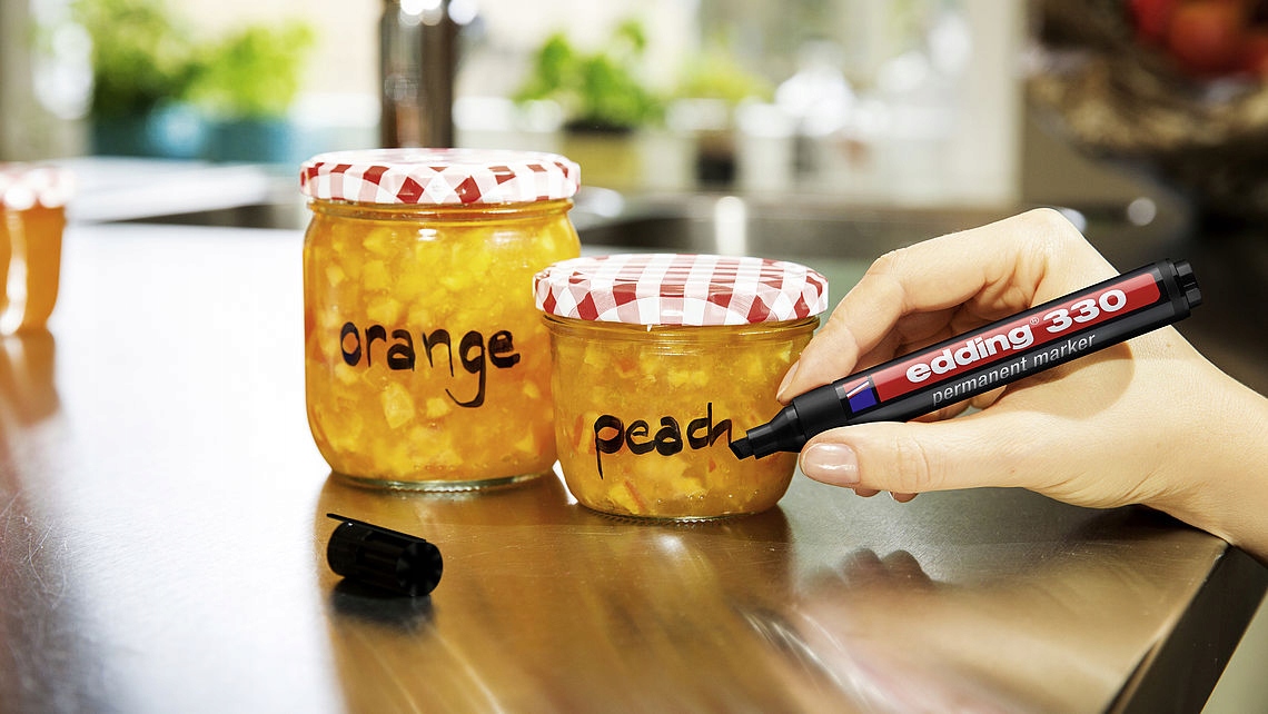 Foliopis 330-3 niebieski EDDING końcowka ścięta