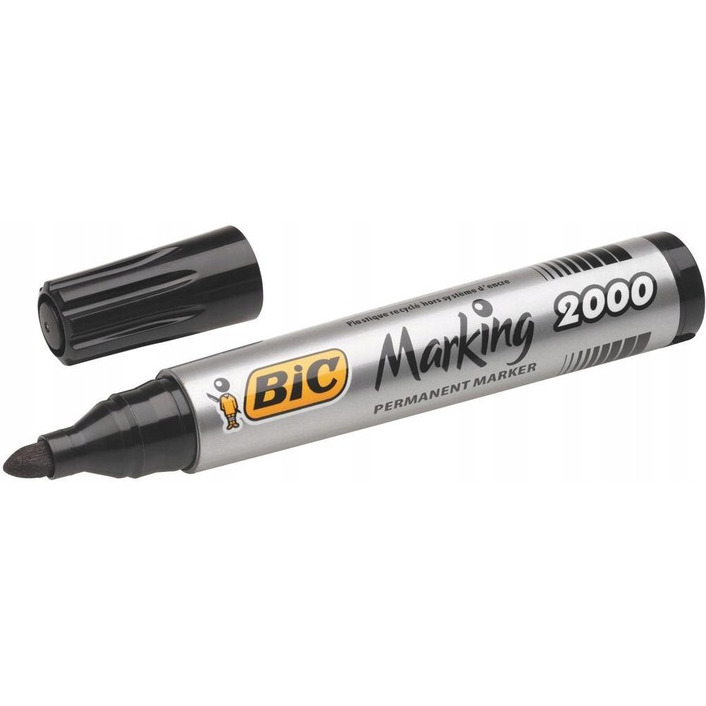 Marker okr. p. 2000-09 czarny BIC permanent 820915