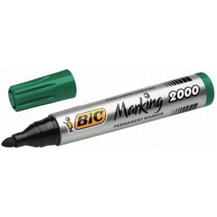 Marker okr. p. 2000-02 zielony perman. 8209121 BIC