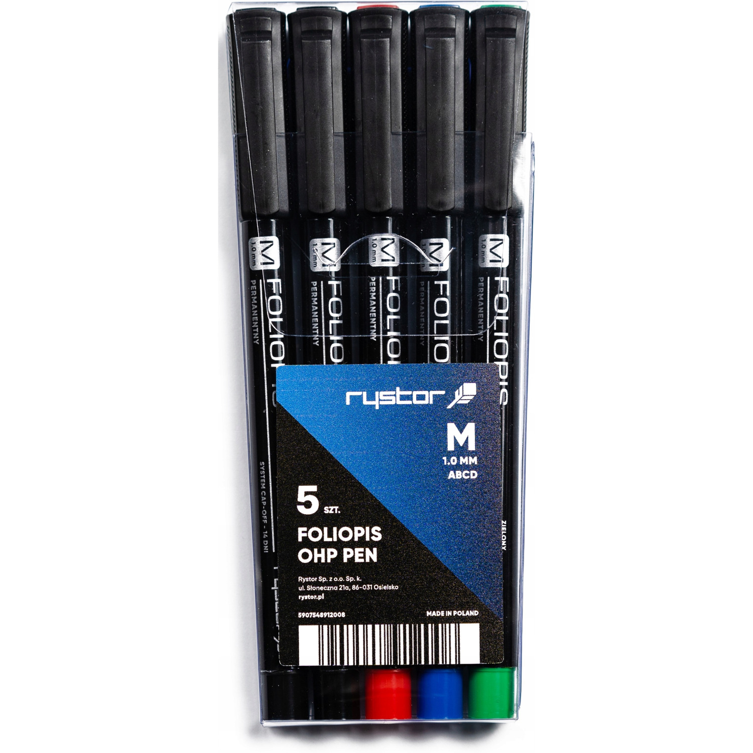 Foliopis FM-10 RYSTOR komplet 5sztuk w etui. 438-528